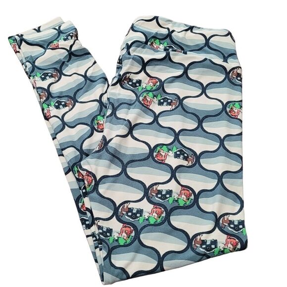 Lularoe Christmas village leggings - Picture 1 of 2
